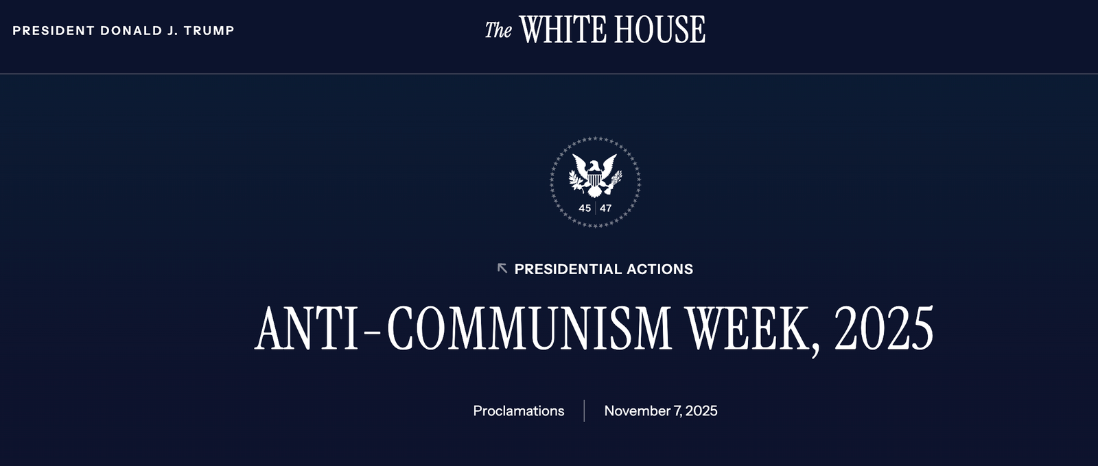 Tuần lễ chống-cộng-sản năm 2025 của Hoa Kỳ